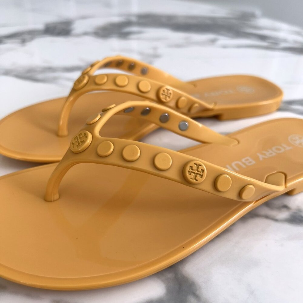 NWT - Tory Burch Studded Jelly Flip Flop - Sunburst☀️ - Picture 4 of 7